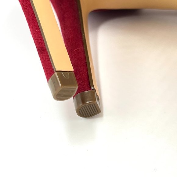 Nina Womens Size 8 Cranberry Red Strappy Stiletto Dress Sandals Heels Shoes 8M - Picture 10 of 13